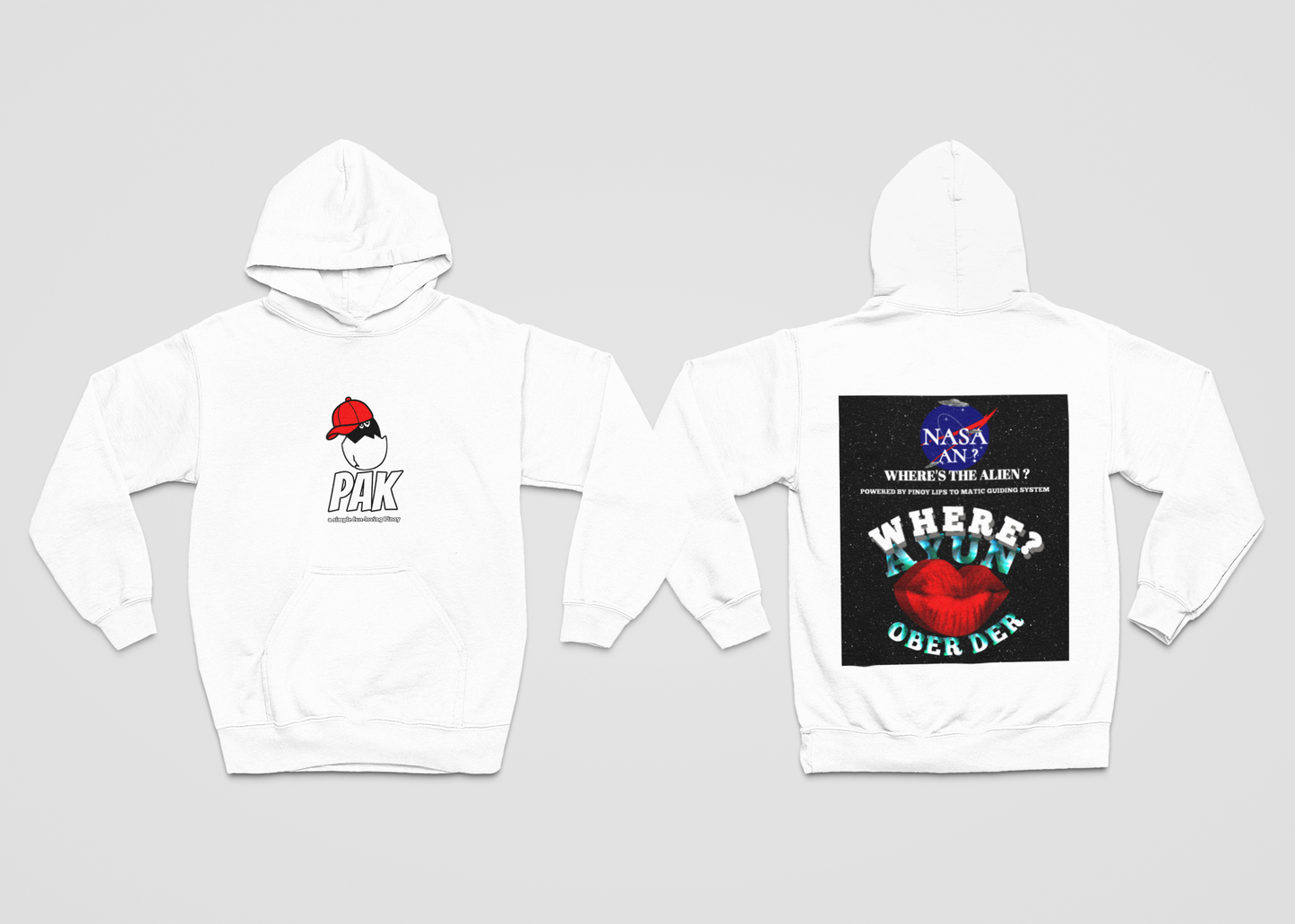 PAK heavyweight pullover hoodie.WHERES THE ALIEN?